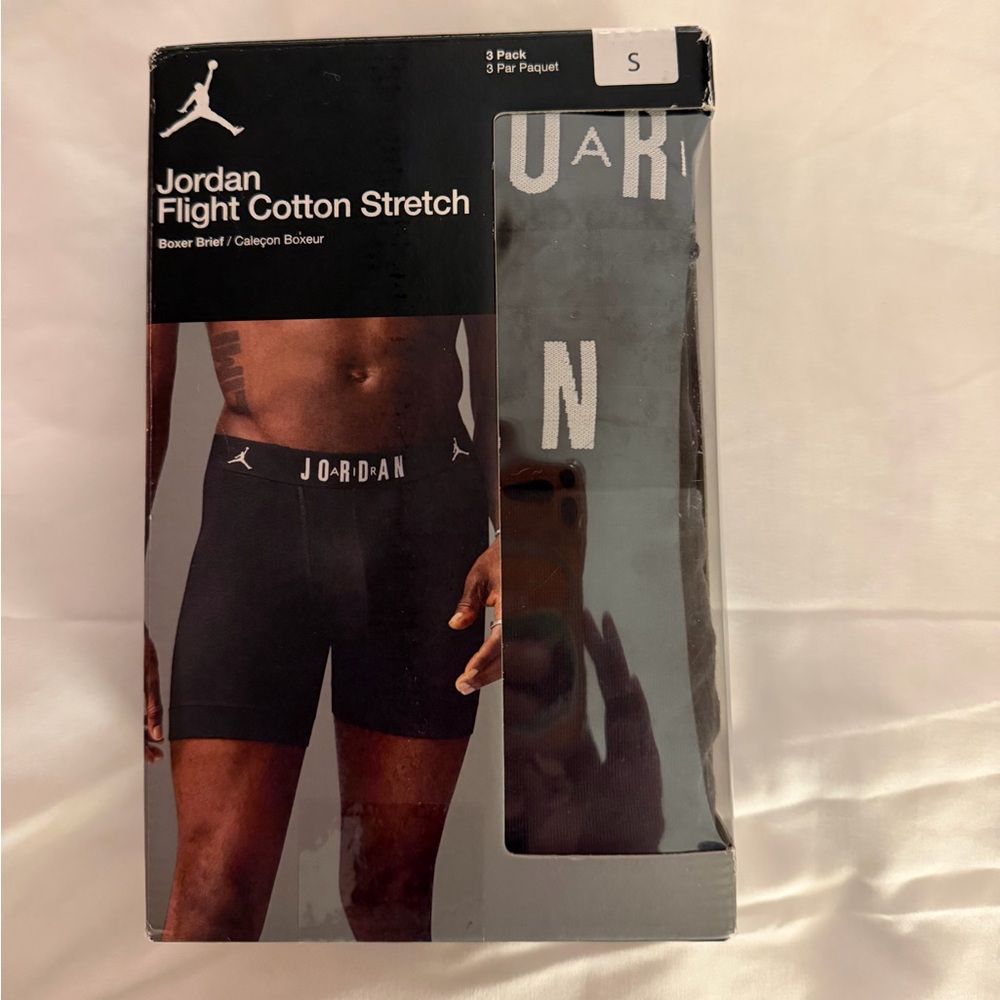 Jordan Flight Cotton Stretch Boxer Briefs - Black
